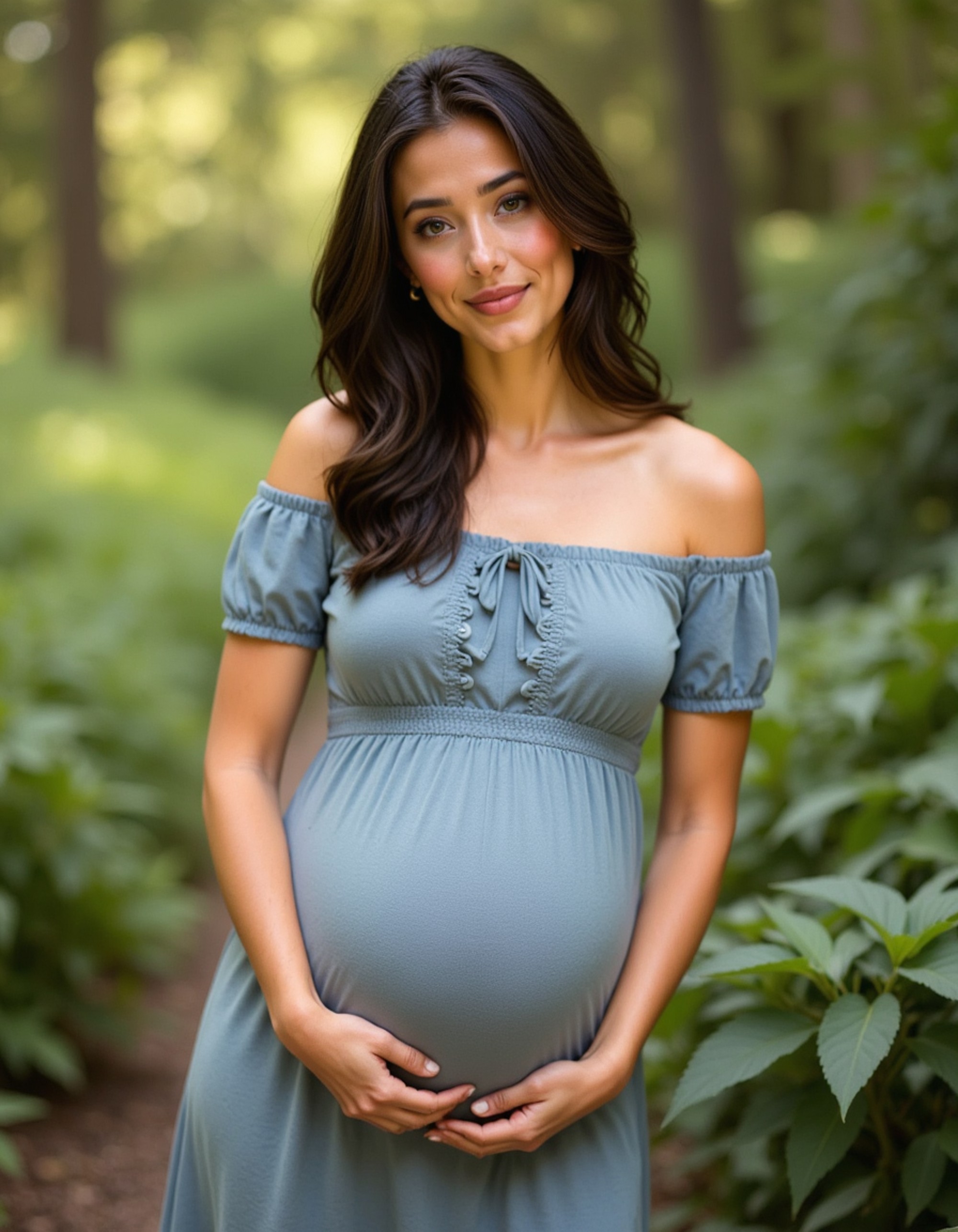 healthy pregnant model in maternity photographs, beautiful pregnant model, maternity photography in a vibrant butterfly sanctuary